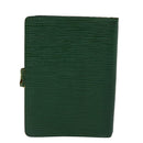 LOUIS VUITTON Epi Agenda PM Day Planner Cover Green R20054 LV Auth 70466-2