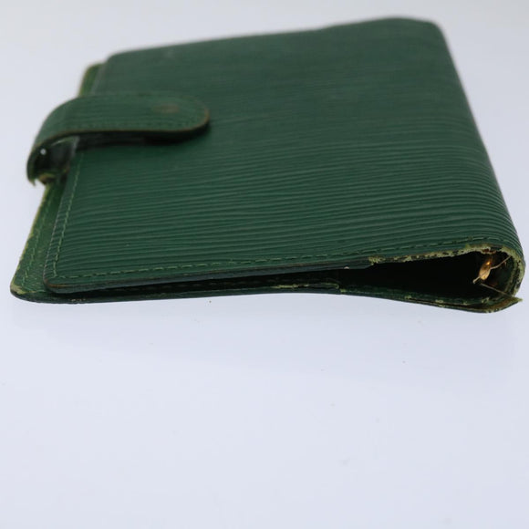 LOUIS VUITTON Epi Agenda PM Day Planner Cover Green R20054 LV Auth 70466