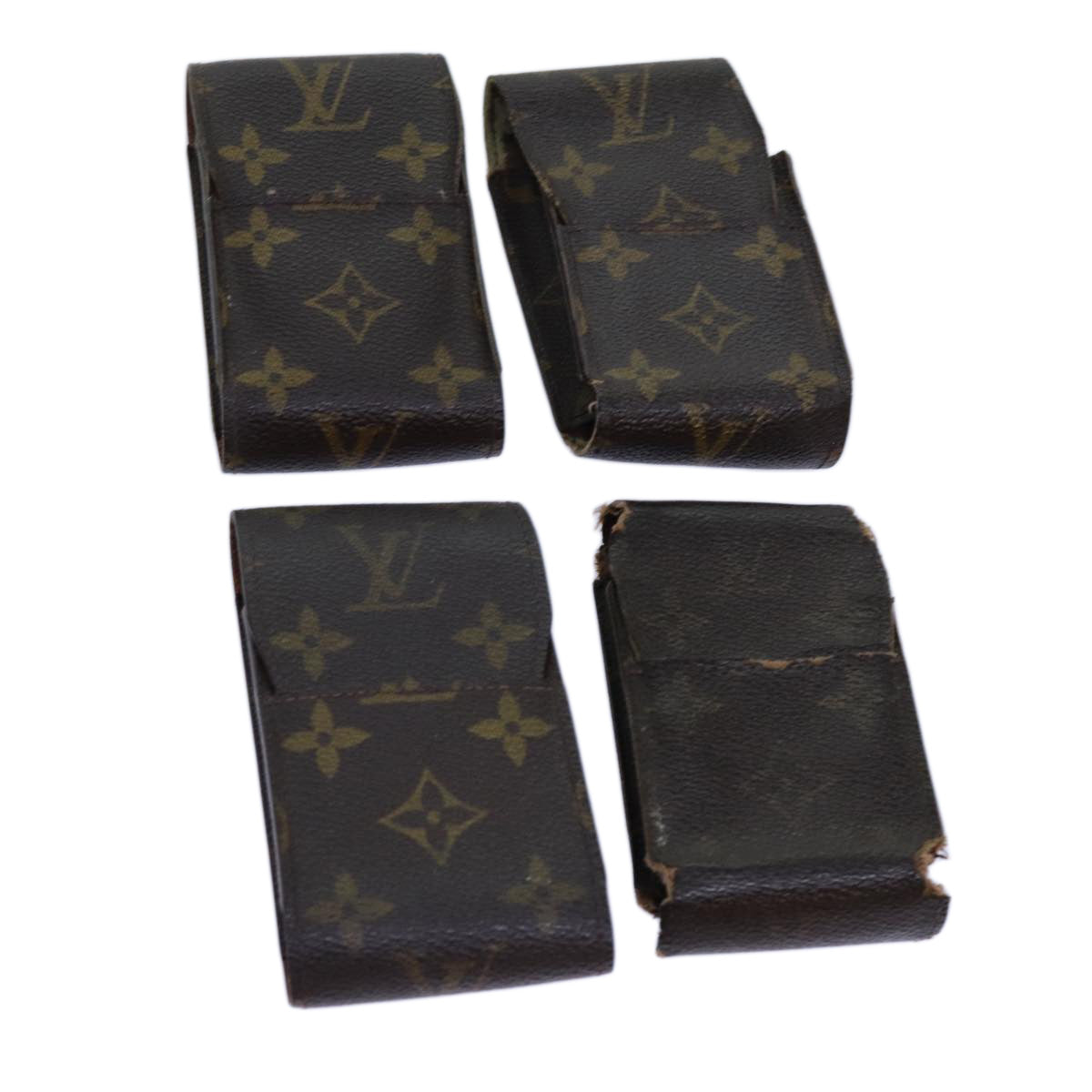 LOUIS VUITTON Monogram Etui Cigarette Cigarette Case 4Set LV Auth 70467