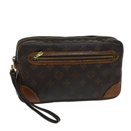 LOUIS VUITTON Monogram Marly Dragonne GM Clutch Bag M51825 LV Auth 70473