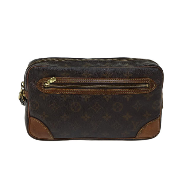 LOUIS VUITTON Monogram Marly Dragonne GM Clutch Bag M51825 LV Auth 70473