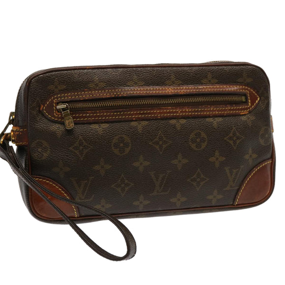 LOUIS VUITTON Monogram Marly Dragonne GM Clutch Bag M51825 LV Auth 70474