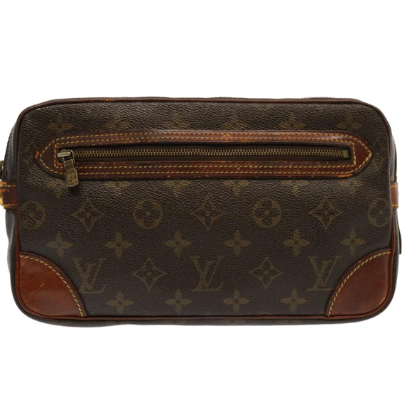 LOUIS VUITTON Monogram Marly Dragonne GM Clutch Bag M51825 LV Auth 70474
