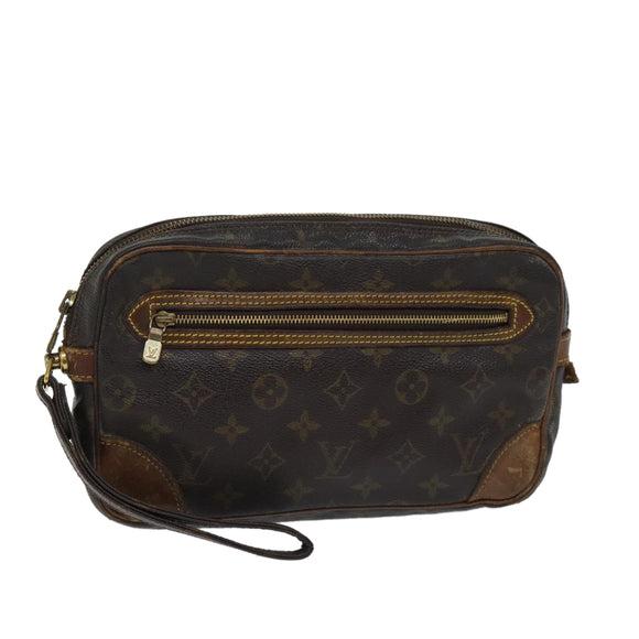 LOUIS VUITTON Monogram Marly Dragonne GM Clutch Tasche M51825 LV Auth 70475