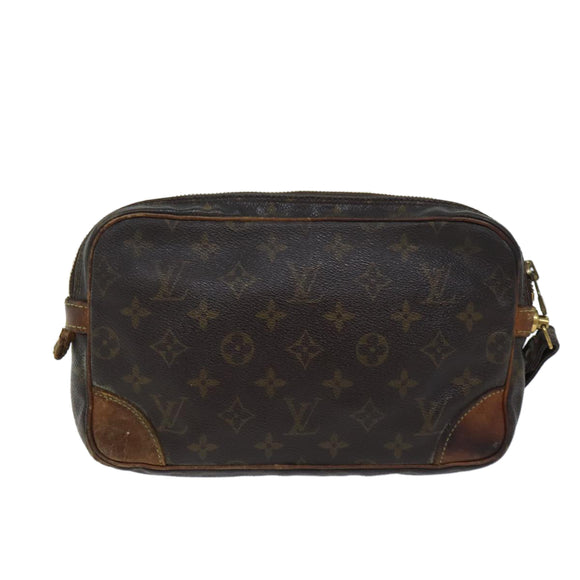 LOUIS VUITTON Monogram Marly Dragonne GM Clutch Tasche M51825 LV Auth 70475