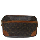 LOUIS VUITTON Monogram Compiegne 28 Clutch Bag M51845 LV Auth 70477-13