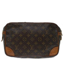 LOUIS VUITTON Monogram Compiegne 28 Clutch Bag M51845 LV Auth 70477-2