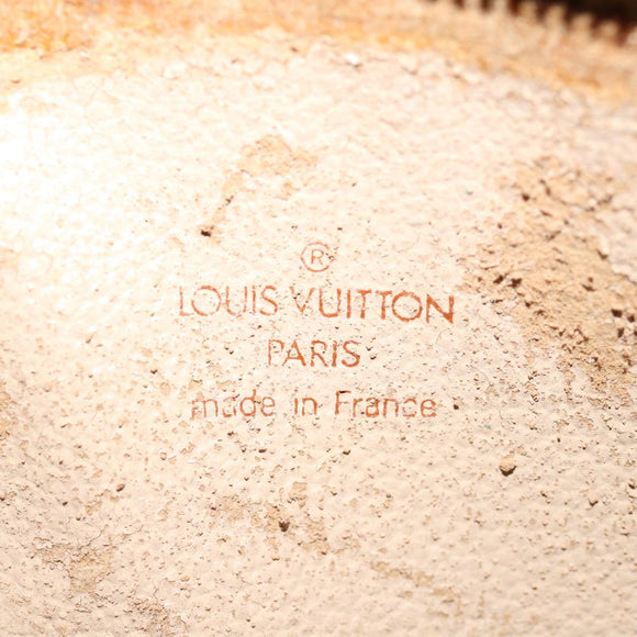 LOUIS VUITTON Monogram Trousse Demi Ronde Cosmetic Pouch M47520 LV Auth 70486