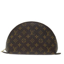 LOUIS VUITTON Monogram Trousse Demi Ronde Cosmetic Pouch M47520 LV Auth 70486-13