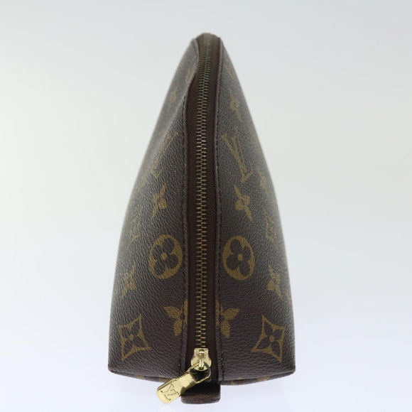 LOUIS VUITTON Monogram Trousse Demi Ronde Cosmetic Pouch M47520 LV Auth 70486