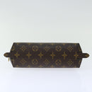LOUIS VUITTON Monogram Trousse Demi Ronde Cosmetic Pouch M47520 LV Auth 70486-6