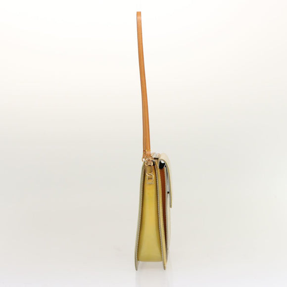 LOUIS VUITTON Monogram Vernis Motto Accessory Pouch Gris M91030 LV Auth 70506