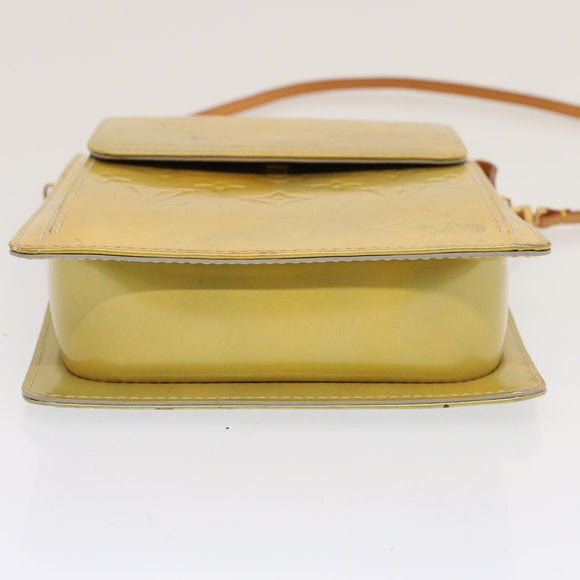 LOUIS VUITTON Monogram Vernis Motto Accessory Pouch Gris M91030 LV Auth 70506