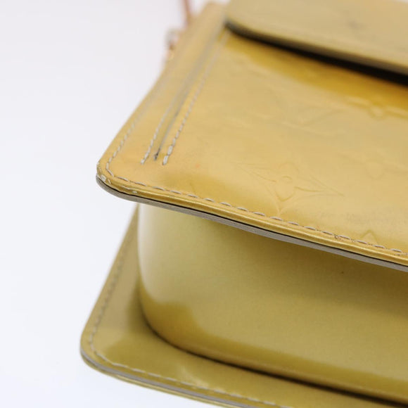 LOUIS VUITTON Monogram Vernis Motto Accessory Pouch Gris M91030 LV Auth 70506