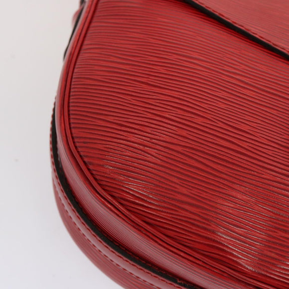 LOUIS VUITTON Epi Jeune Fille MM Shoulder Bag Red M52157 LV Auth 70508V