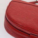 LOUIS VUITTON Epi Jeune Fille MM Shoulder Bag Red M52157 LV Auth 70508V-16