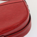 LOUIS VUITTON Epi Jeune Fille MM Shoulder Bag Red M52157 LV Auth 70508V-17
