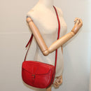 LOUIS VUITTON Epi Jeune Fille MM Shoulder Bag Red M52157 LV Auth 70508V-22