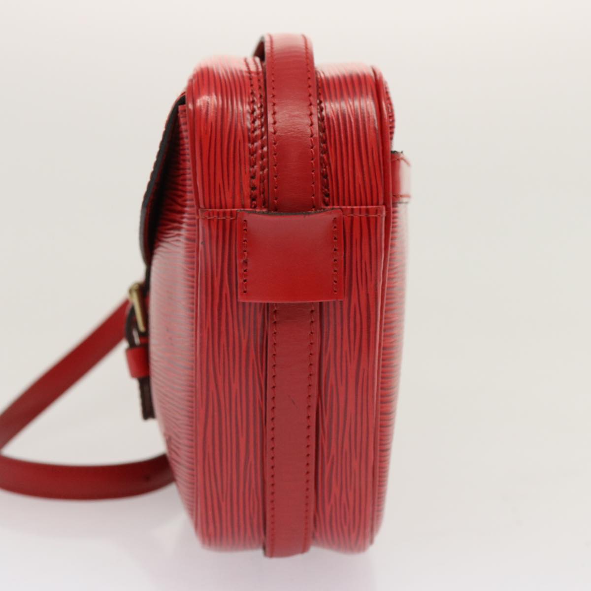 LOUIS VUITTON Epi Jeune Fille MM Shoulder Bag Red M52157 LV Auth 70508