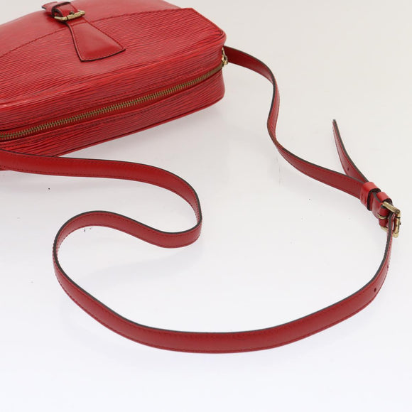 LOUIS VUITTON Epi Jeune Fille MM Shoulder Bag Red M52157 LV Auth 70508V