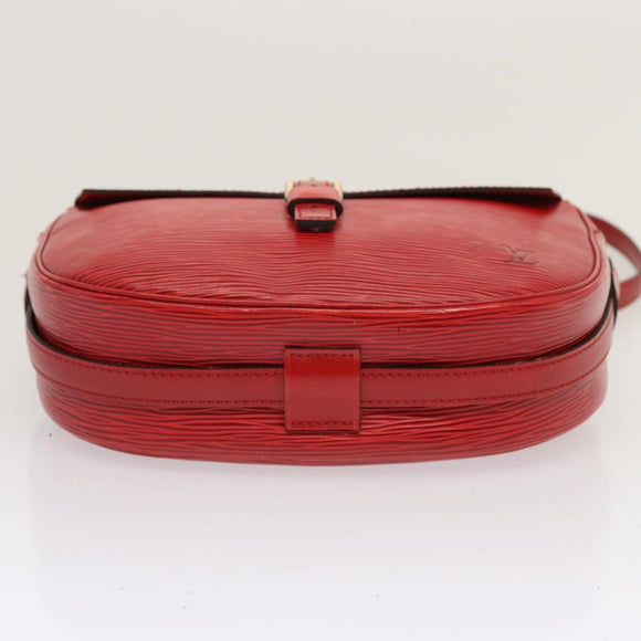 LOUIS VUITTON Epi Jeune Fille MM Shoulder Bag Red M52157 LV Auth 70508V