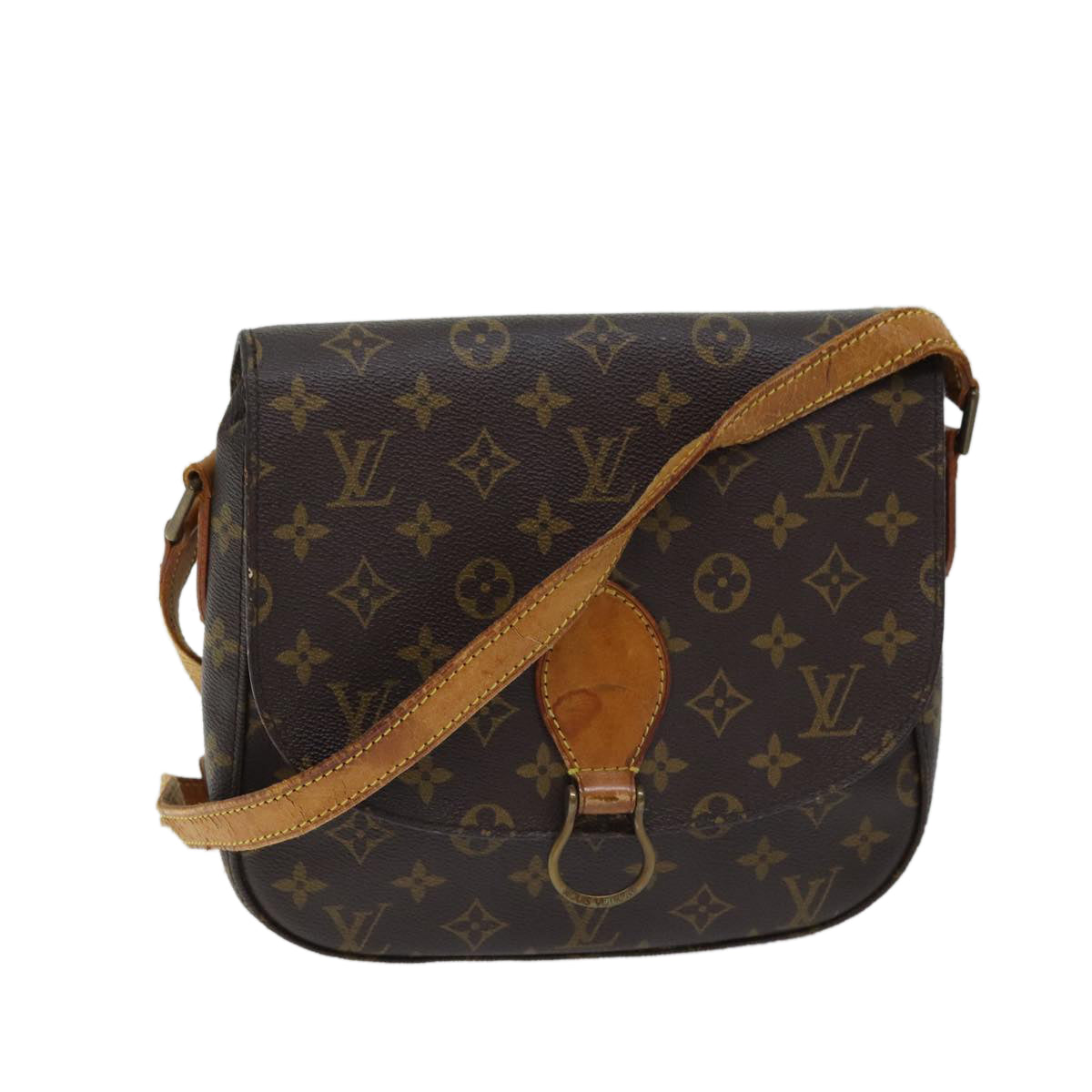 LOUIS VUITTON Monogram Saint Cloud GM Shoulder Bag M51242 LV Auth 70509