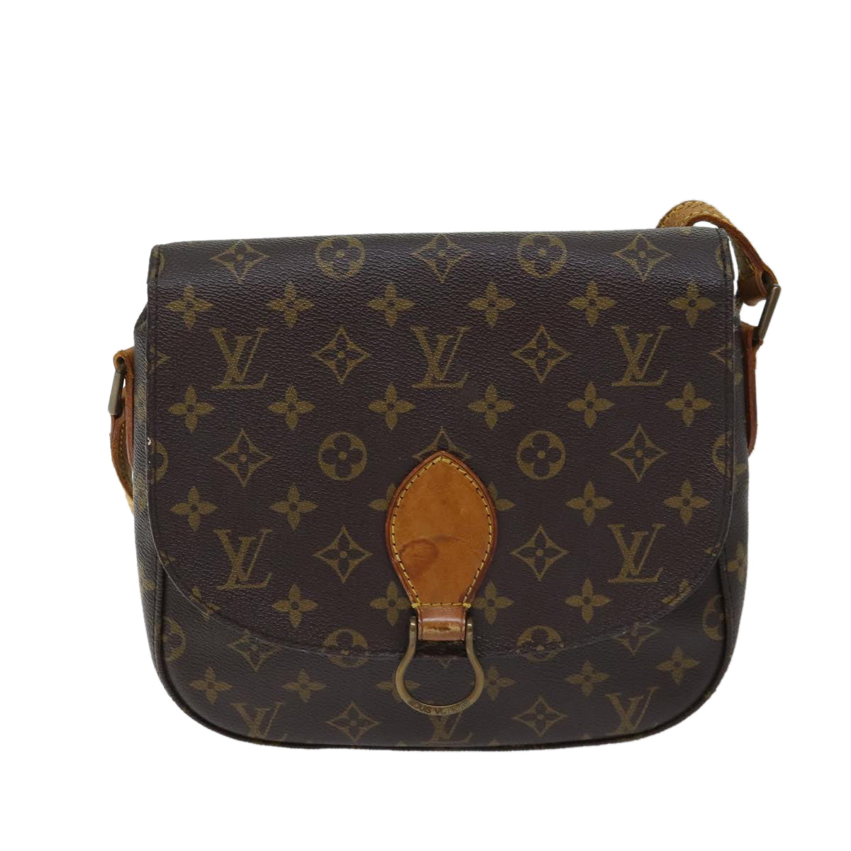 LOUIS VUITTON Monogram Saint Cloud GM Shoulder Bag M51242 LV Auth 70509