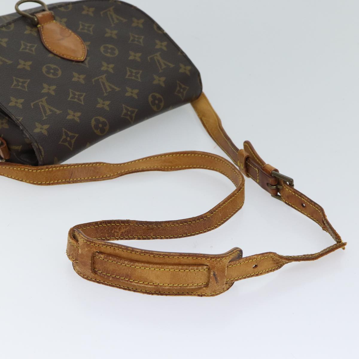 LOUIS VUITTON Monogram Saint Cloud GM Shoulder Bag M51242 LV Auth 70509