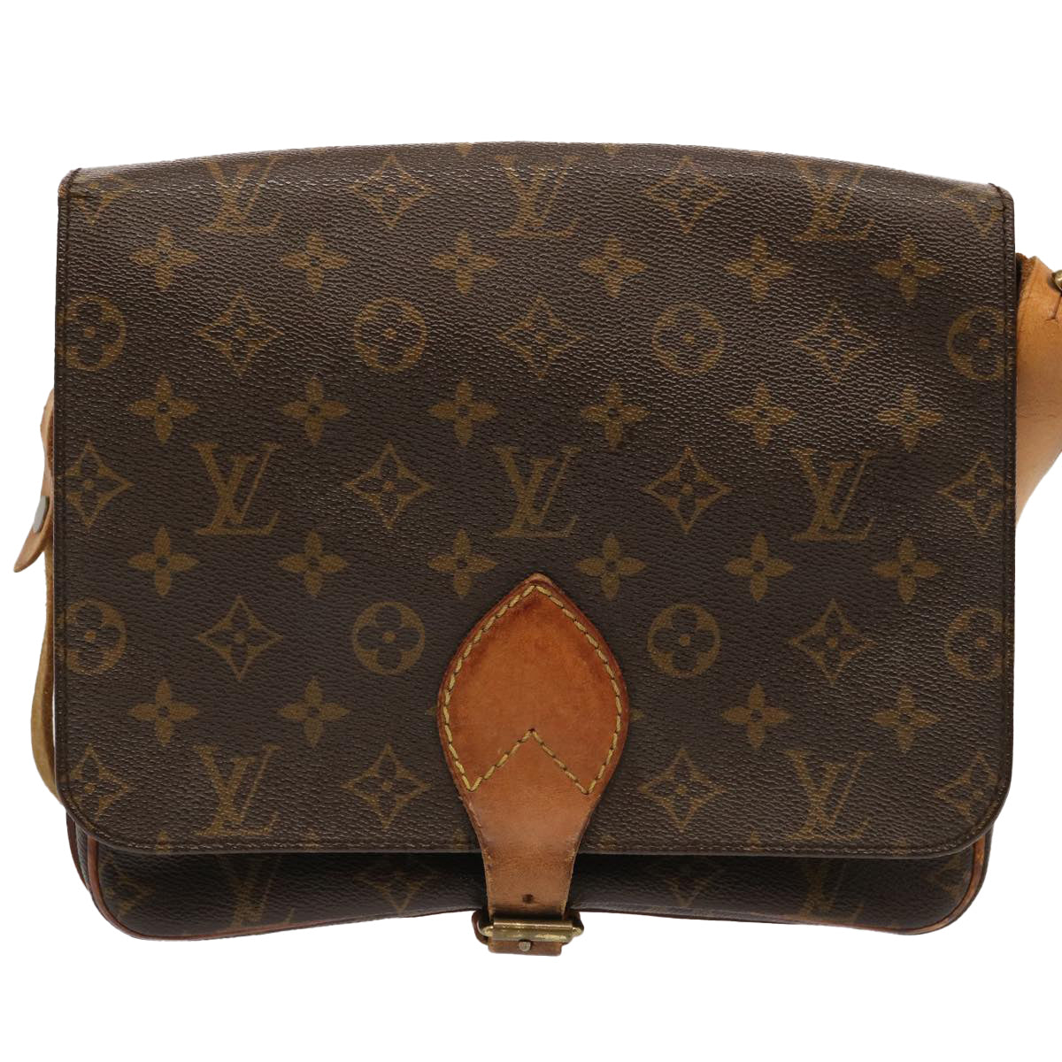 LOUIS VUITTON Monogram Cartouchiere GM Shoulder Bag M51252 LV Auth 70510