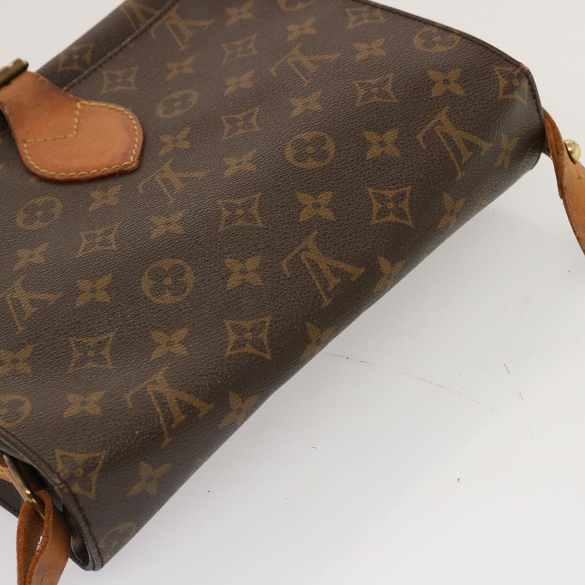 LOUIS VUITTON Monogram Cartouchiere GM Shoulder Bag M51252 LV Auth 70510