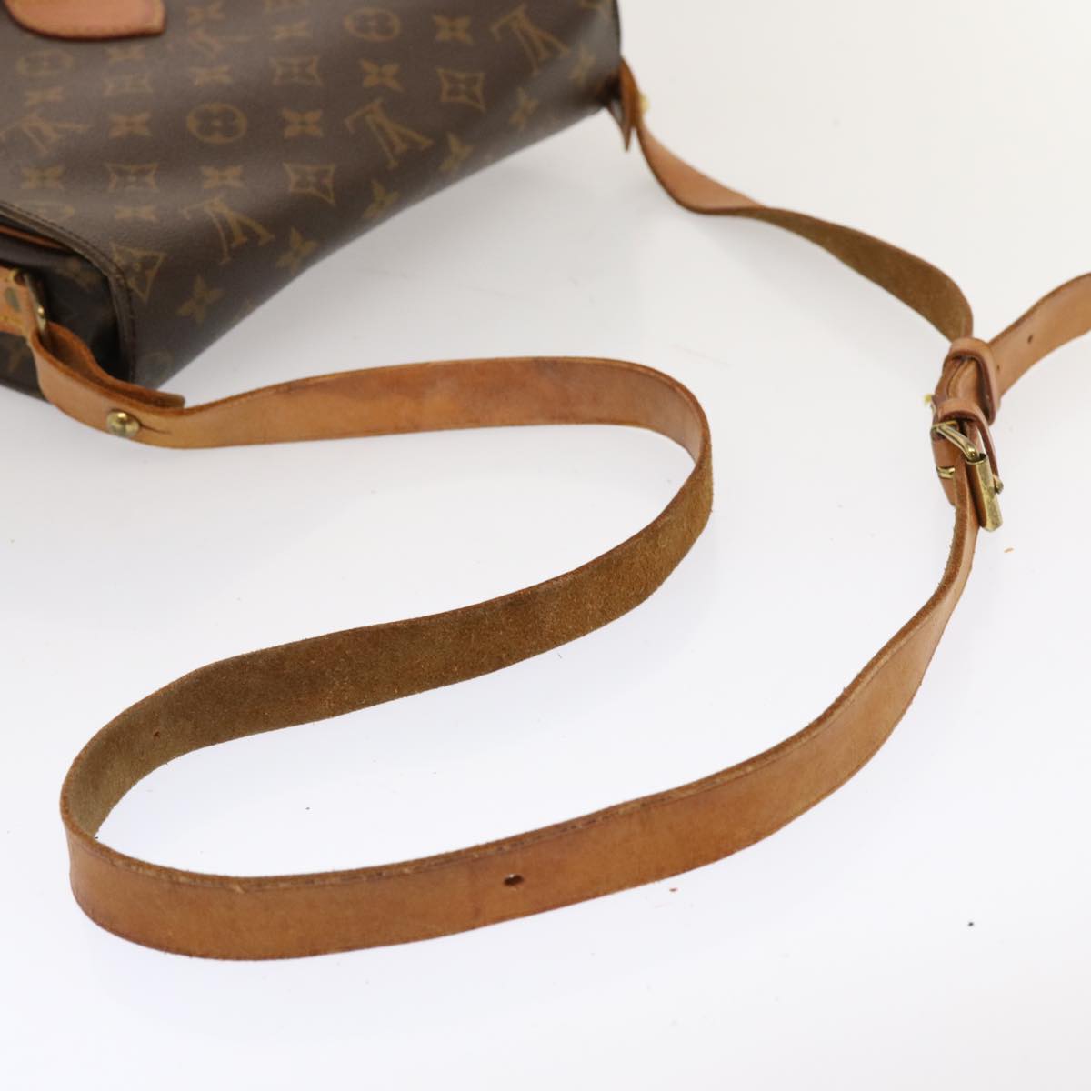 LOUIS VUITTON Monogram Cartouchiere GM Shoulder Bag M51252 LV Auth 70510