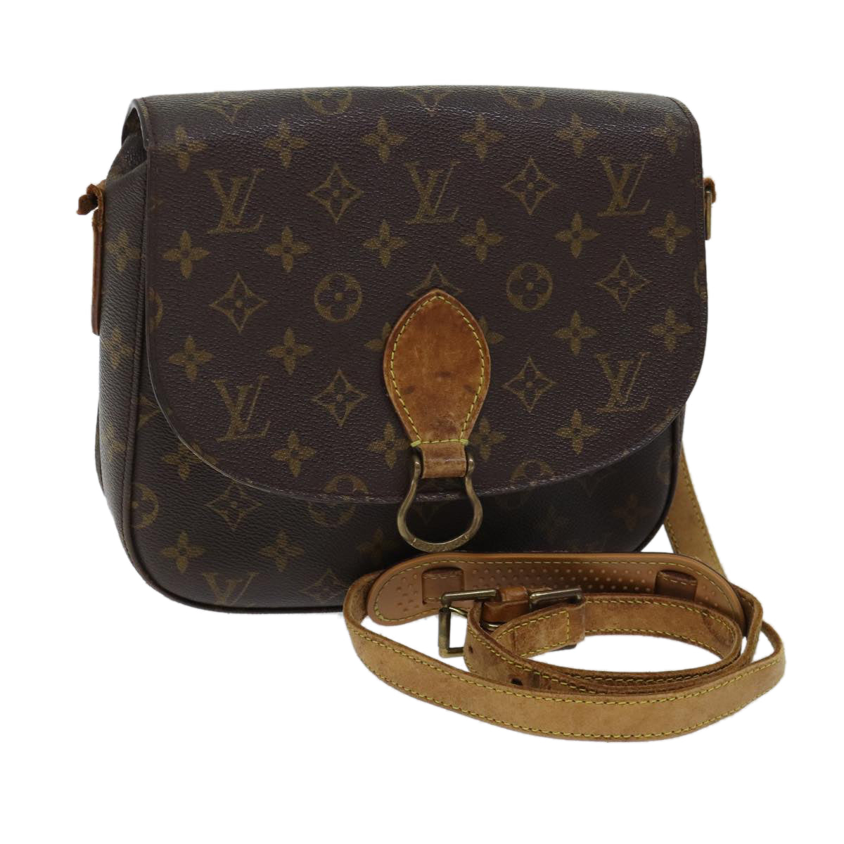 LOUIS VUITTON Monogram Saint Cloud GM Shoulder Bag M51242 LV Auth 70511