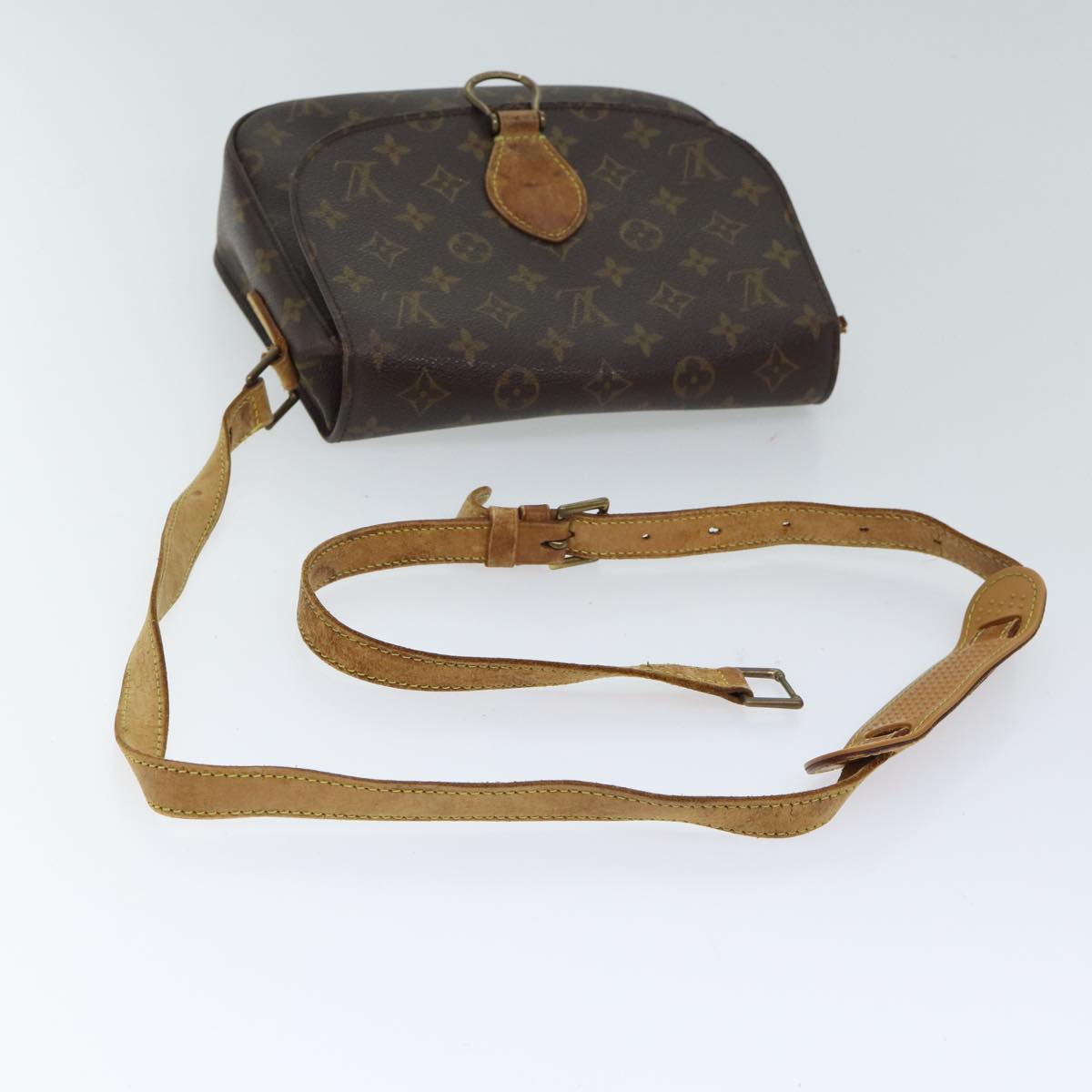 LOUIS VUITTON Monogram Saint Cloud GM Shoulder Bag M51242 LV Auth 70511