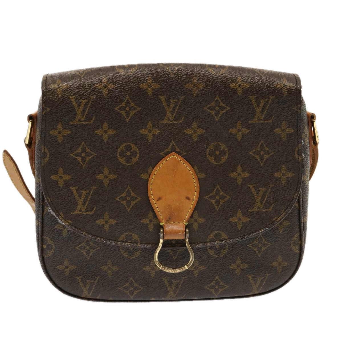 LOUIS VUITTON Monogram Saint Cloud GM Shoulder Bag M51242 LV Auth 70512