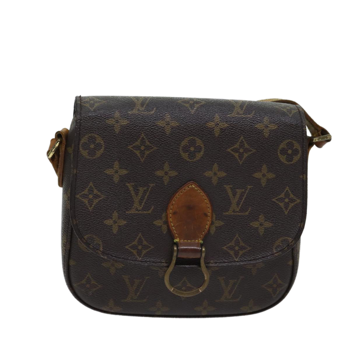 LOUIS VUITTON Monogram Saint Cloud MM Shoulder Bag M51243 LV Auth 70514