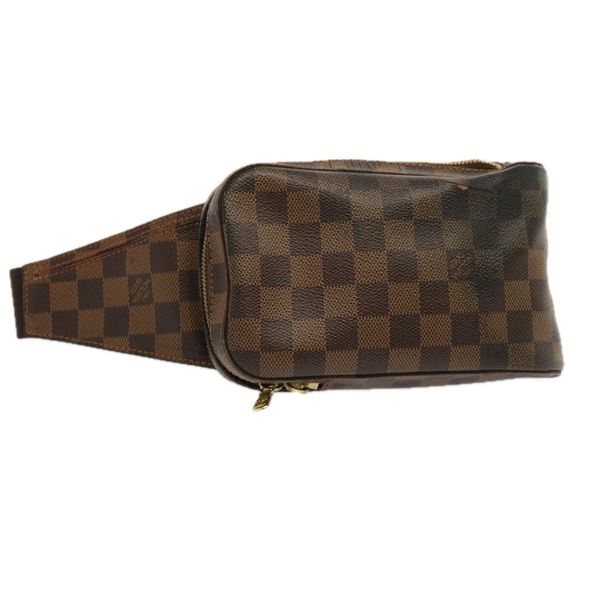 LOUIS VUITTON Damier Ebene Geronimos Shoulder Bag N51994 LV Auth 70519