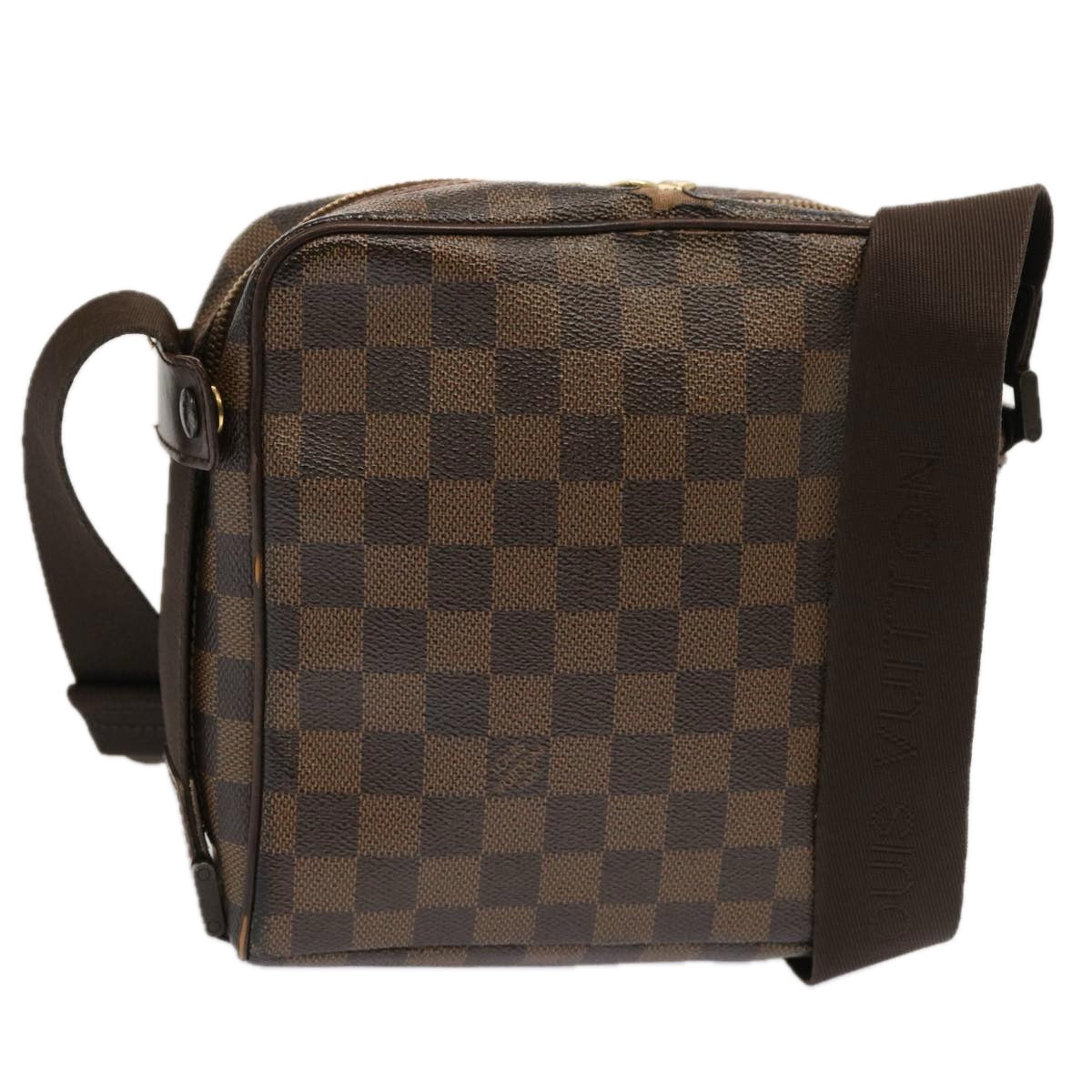 LOUIS VUITTON Damier Ebene Olaf PM Shoulder Bag N41442 LV Auth 70521