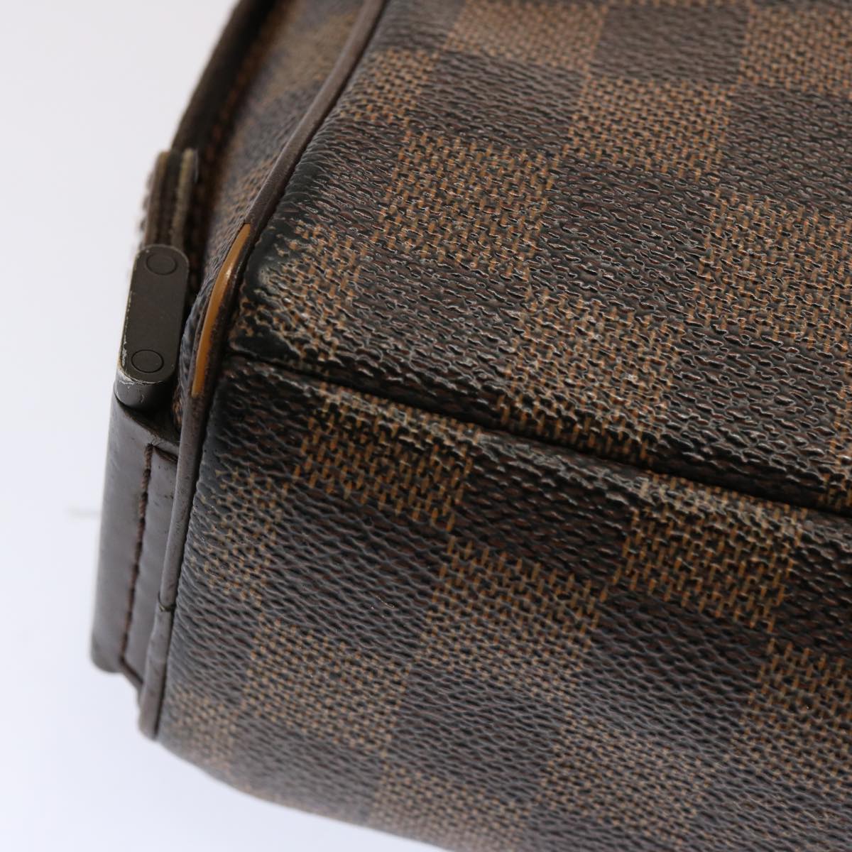 LOUIS VUITTON Damier Ebene Olaf PM Shoulder Bag N41442 LV Auth 70521