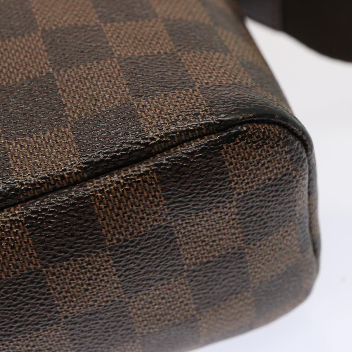 LOUIS VUITTON Damier Ebene Olaf PM Shoulder Bag N41442 LV Auth 70521