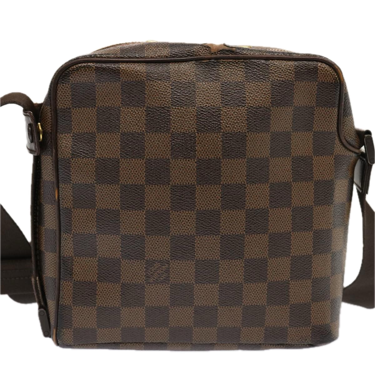 LOUIS VUITTON Damier Ebene Olaf PM Shoulder Bag N41442 LV Auth 70521