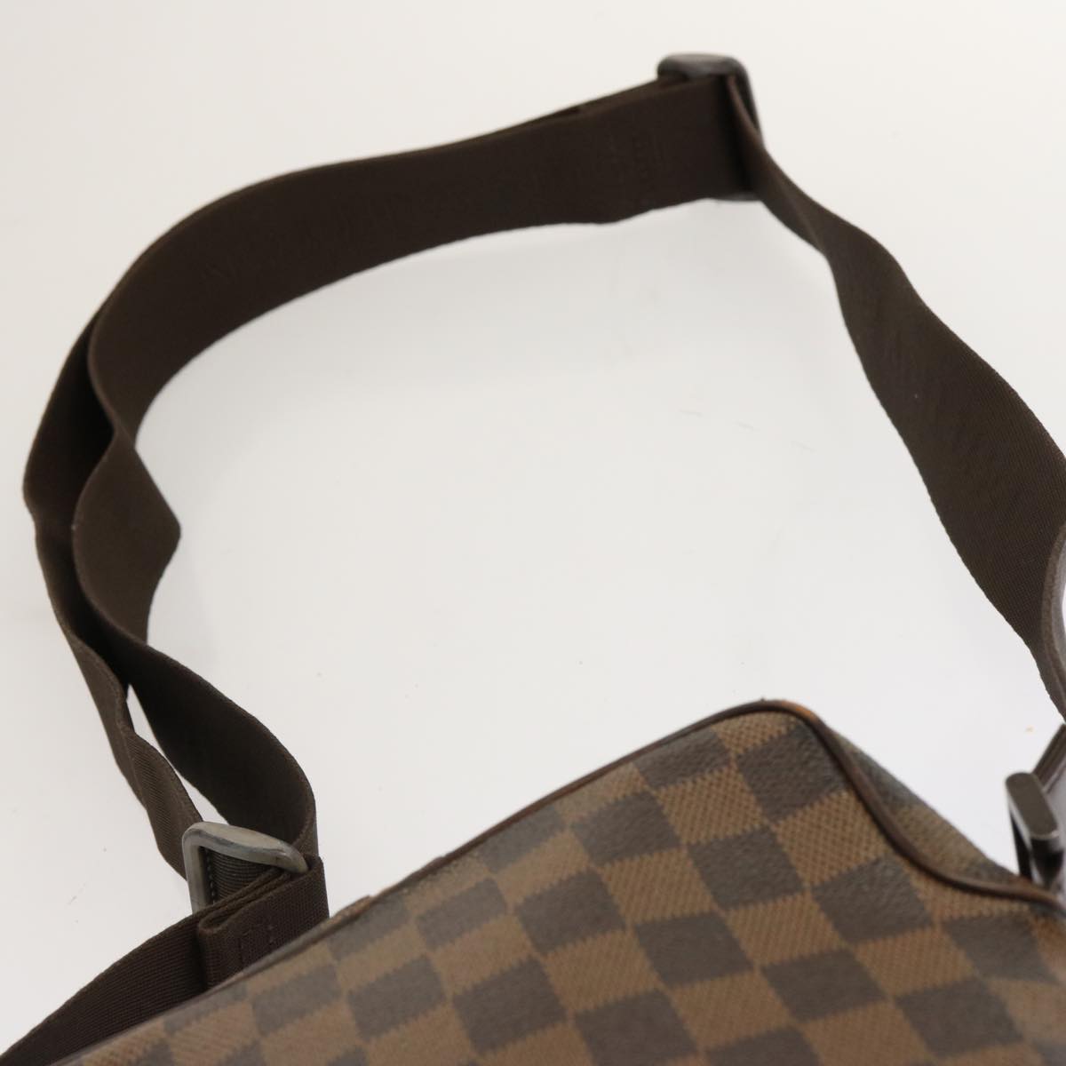 LOUIS VUITTON Damier Ebene Olaf PM Shoulder Bag N41442 LV Auth 70521