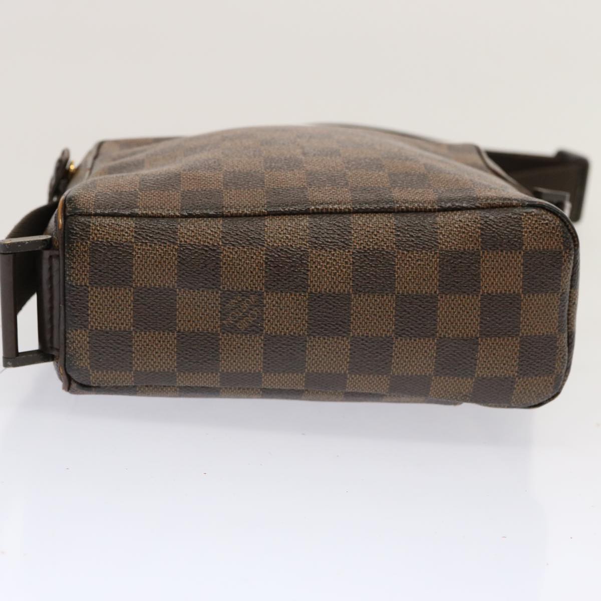 LOUIS VUITTON Damier Ebene Olaf PM Shoulder Bag N41442 LV Auth 70521