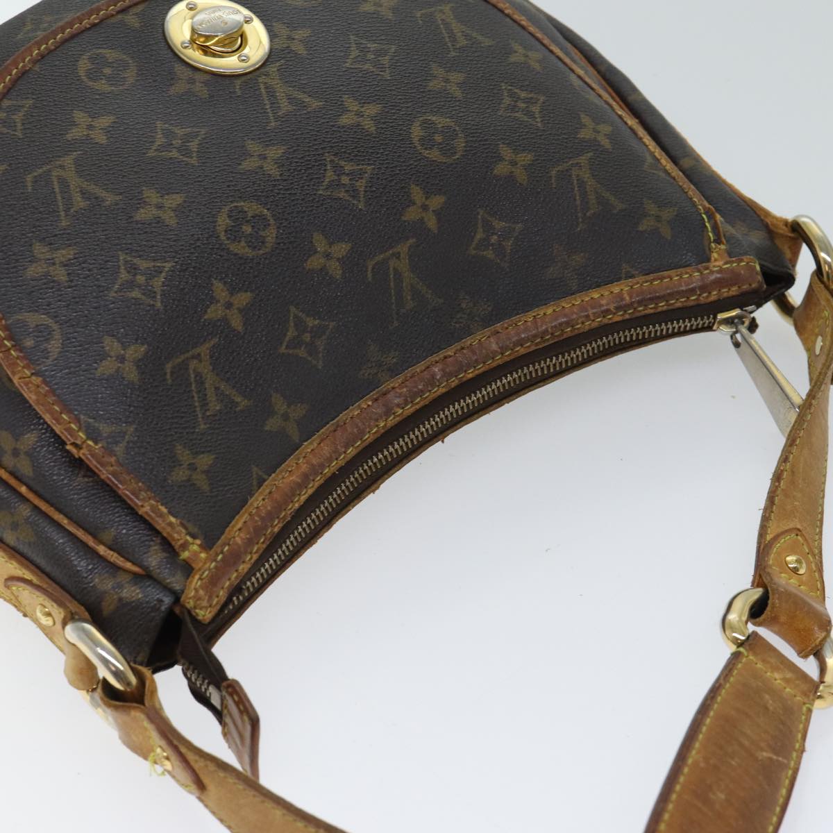 LOUIS VUITTON Monogram Tolum PM Shoulder Bag M40076 LV Auth 70537