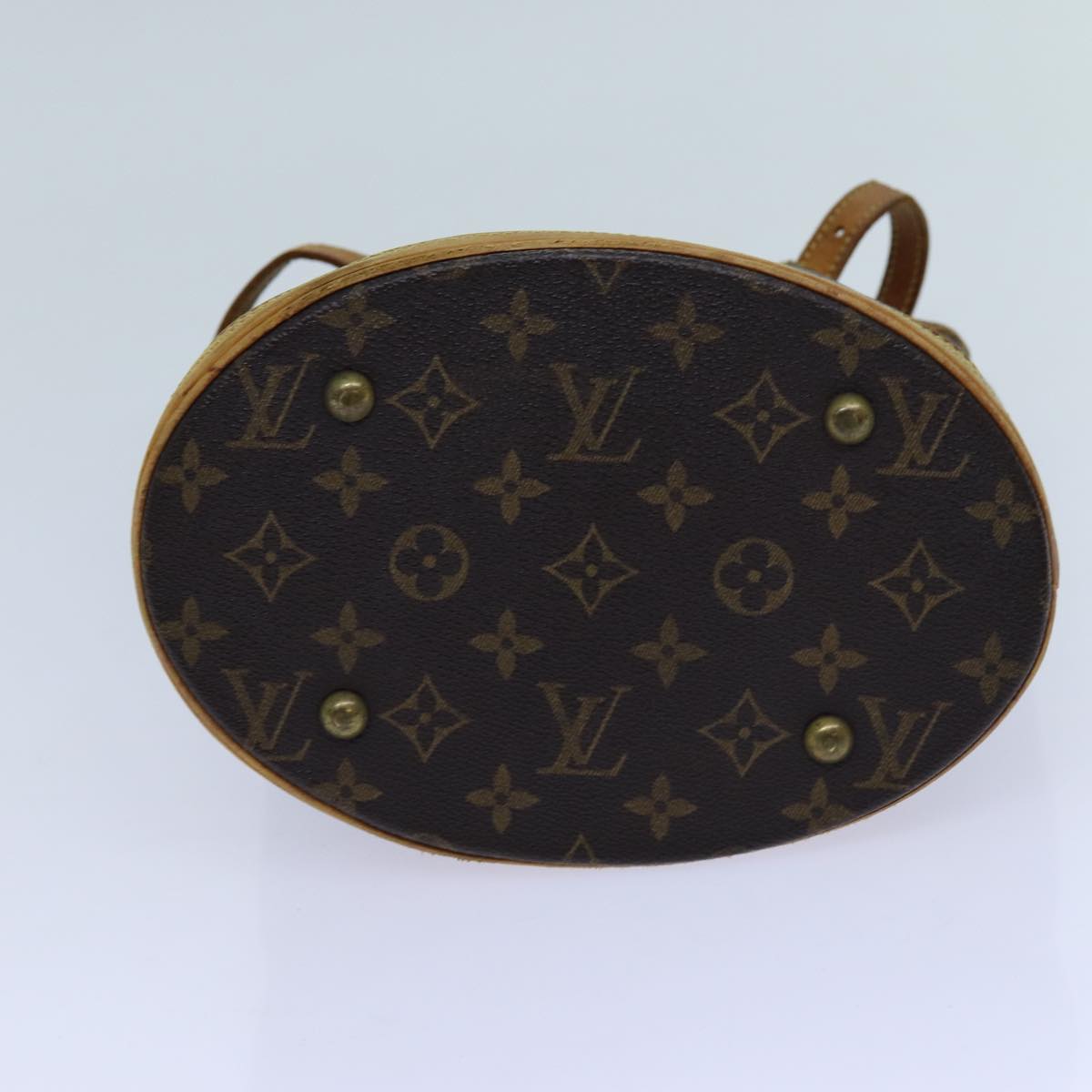 LOUIS VUITTON Monogram Bucket PM Shoulder Bag M42238 LV Auth 70541