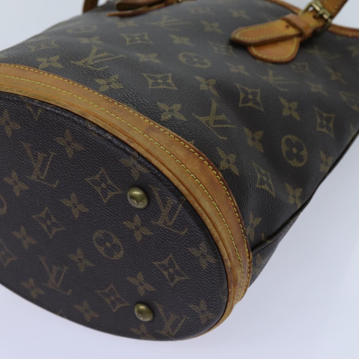 LOUIS VUITTON Monogram Bucket PM Shoulder Bag M42238 LV Auth 70541