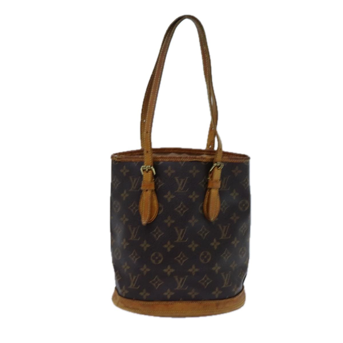 LOUIS VUITTON Monogram Bucket PM Shoulder Bag M42238 LV Auth 70541