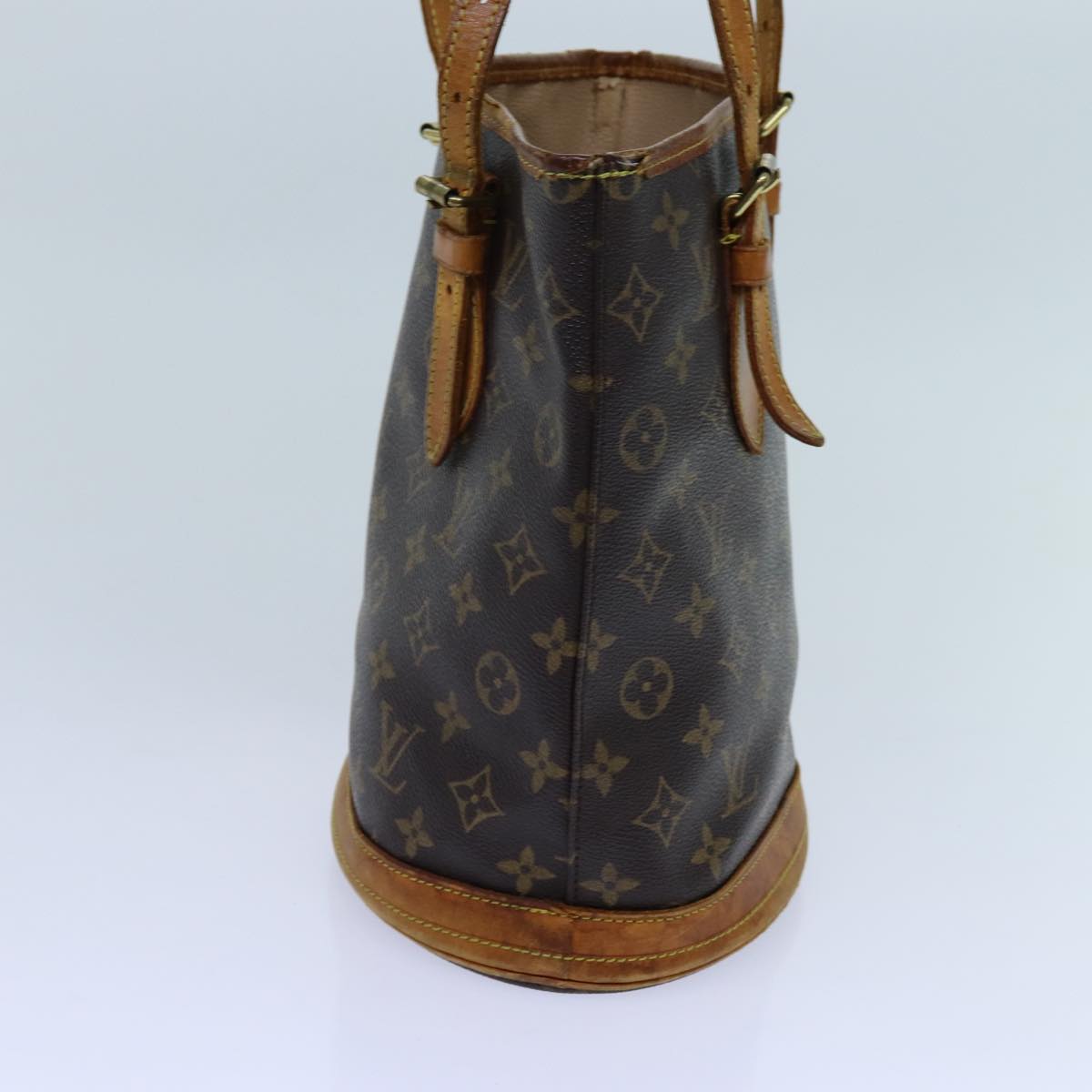 LOUIS VUITTON Monogram Bucket PM Shoulder Bag M42238 LV Auth 70541