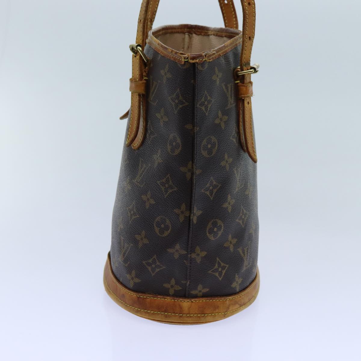 LOUIS VUITTON Monogram Bucket PM Shoulder Bag M42238 LV Auth 70541