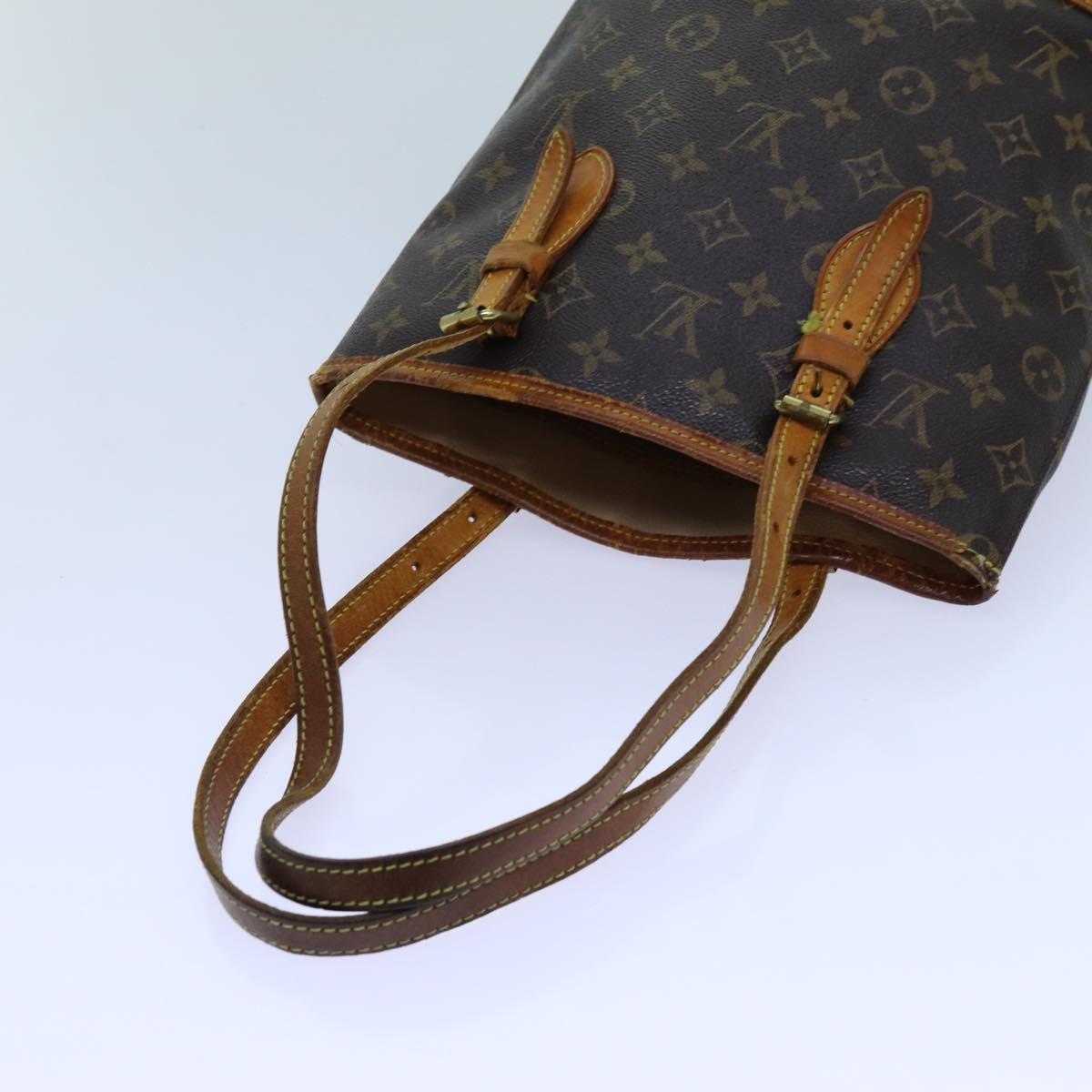 LOUIS VUITTON Monogram Bucket PM Shoulder Bag M42238 LV Auth 70541