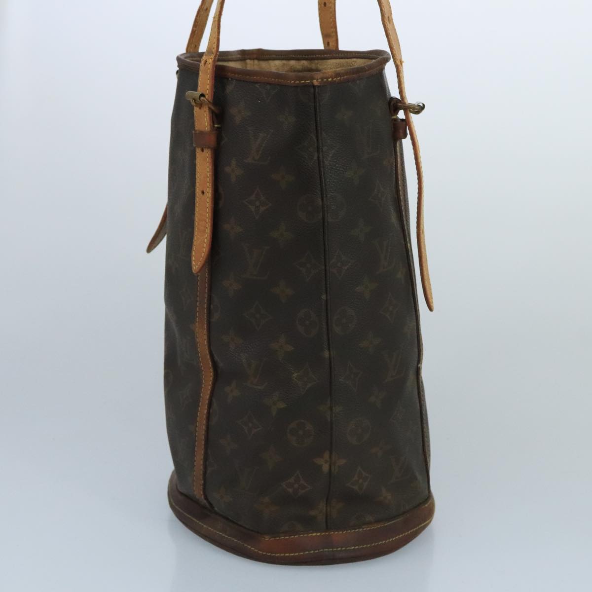 LOUIS VUITTON Monogram Bucket GM Shoulder Bag M42236 LV Auth 70542